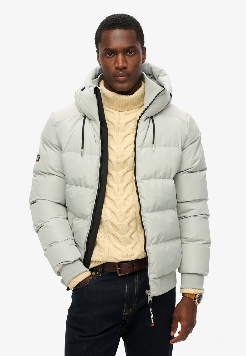 Superdry Sports pufferbomberjack Heren Gewatteerde jassen Grijs
