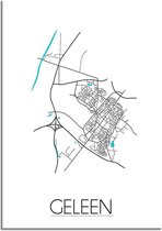 DesignClaud Geleen Plattegrond poster B2 poster (50x70cm)