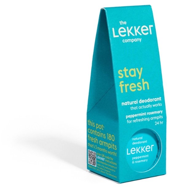 The lekker company deodorant -  Pepermunt en  Rozemarijn - 30 ML