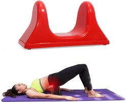 Psoas Release Tool, Athletics Psoas Muscle Massage Tool, Rug en Nek Diepe Weefsel Massager, Heup Flexor Release Tools, Zelf Diepe Weefsel Massager voor Pijnverlichting, rood