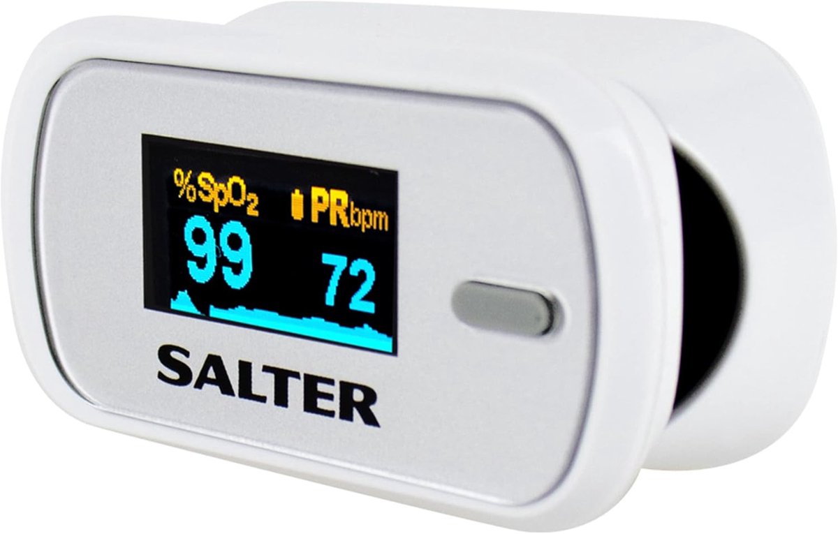 Fingertop Pulse Oximeter - Snel en Compact, Draagbare Polsmeting met OLED-Scherm
