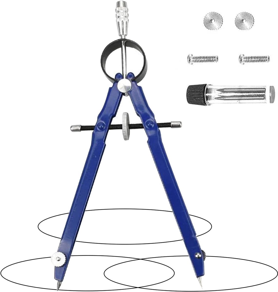 Professioneel kompas met slot - geometriekompas - 10 inch