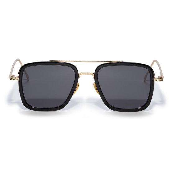 Freaky Glasses - Zonnebril classic - Festivalbril - Bril - Feest - Glasses - Heren - Dames - Unisex - Kunststof - zwart - goud van Freaky Glasses — afbeelding 5