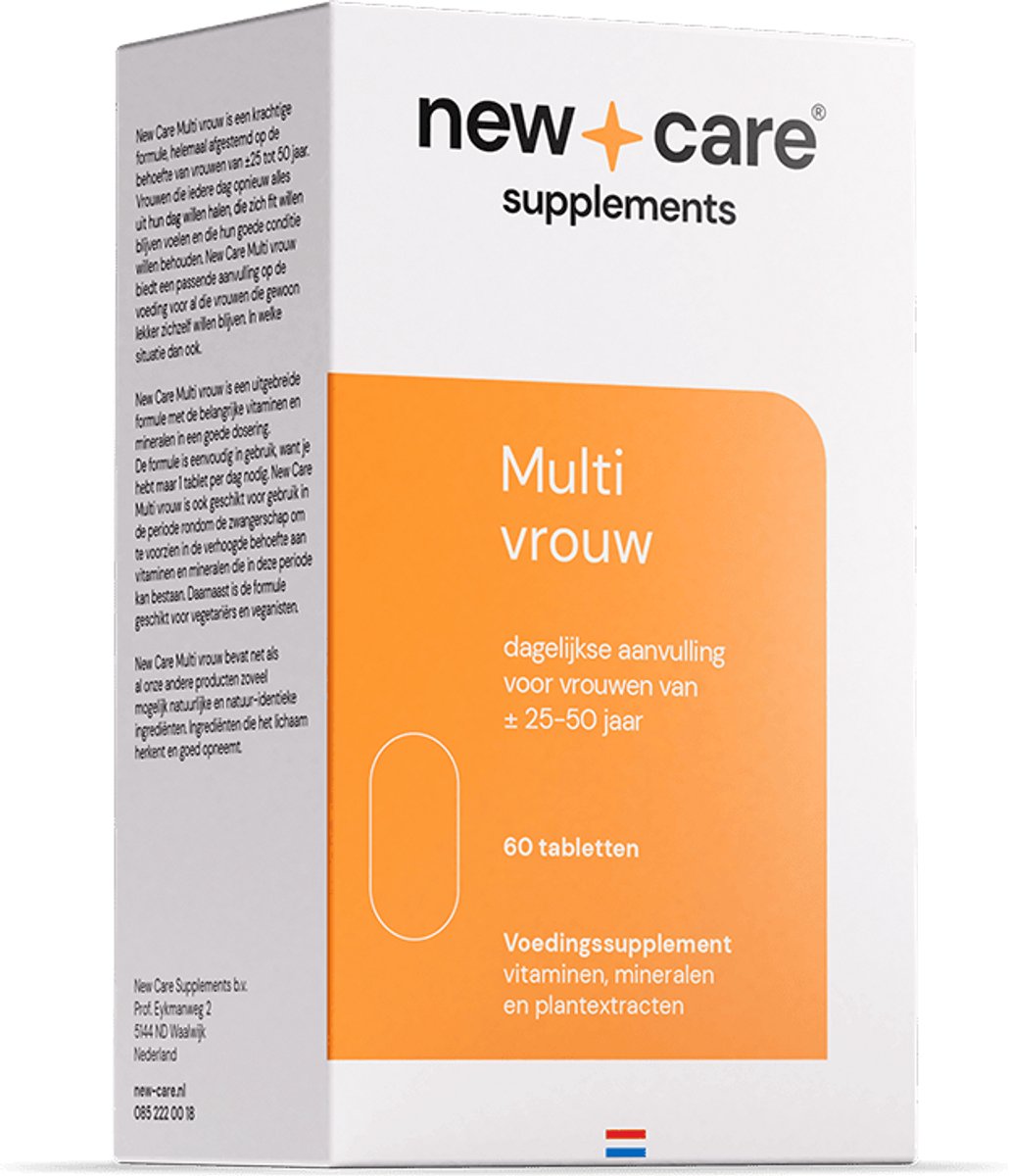 Goedkoopste New Care Multivitamine vrouw - dagelijkse aanvulling - 60 capsules - vegan