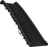 Cadoca Hondenloopplank – Klapbaar Antislip Draagbeugel 156x40cm - Zwart