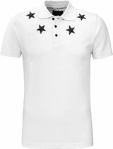 Conflict Polo Metal Stars White
