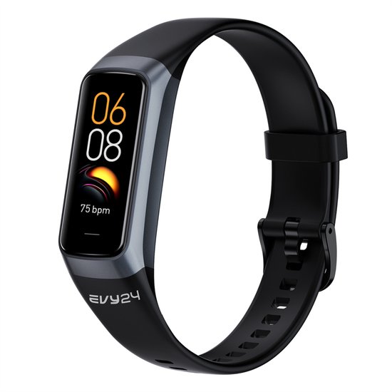 EVY24 Stappenteller - Activity Tracker - Stappenteller Premium - Smartwatch - Activity Tracker - Zwart