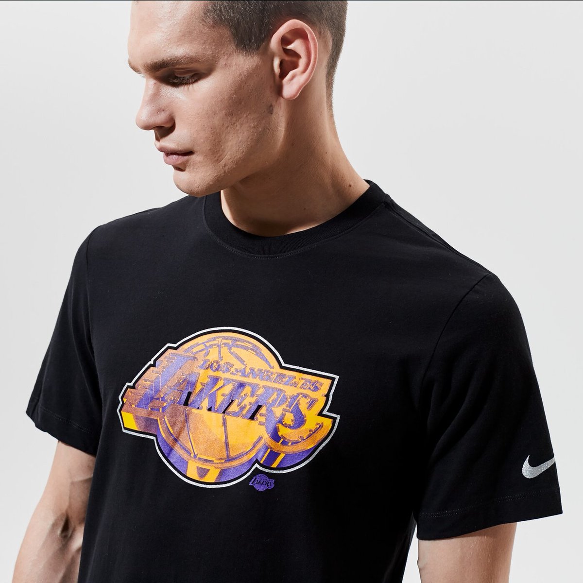 Nike NBA Los Angeles Lakers T-Shirt Zwart