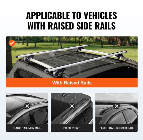 Galeries de toit universelles, 120 cm, aluminium, charge 90 kg, réglables, avec protection antivol, pour SUV, berlines, fourgonnettes