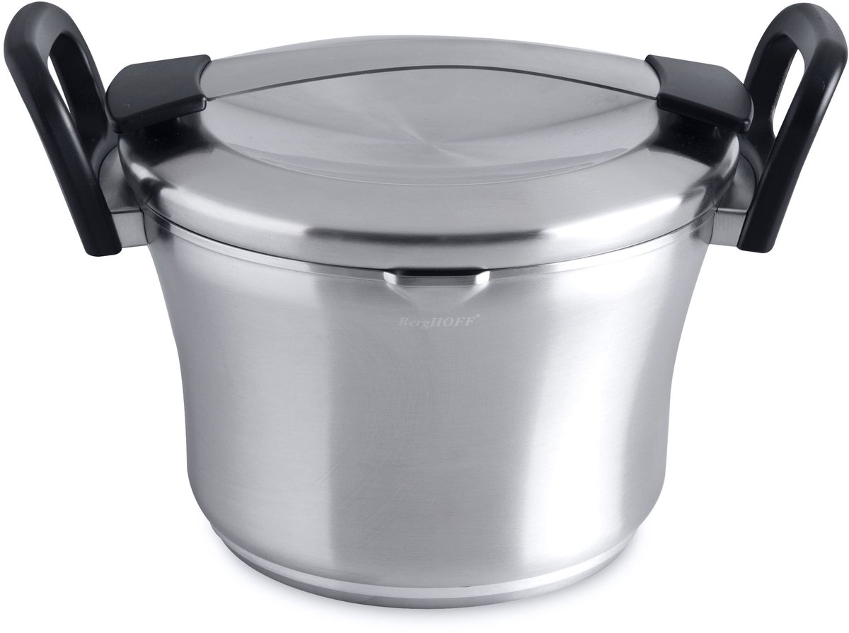 Kookpot met deksel zwart 24 cm - Zwart - PFAS-vrij