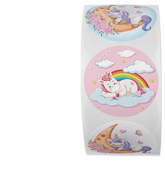 Jumada's - Autocollants Unicorn - Autocollants de récompense - Autocollants pour enfants - Rouleau d'autocollants - Fournitures scolaires - Éducation - Feuilles d'autocollants