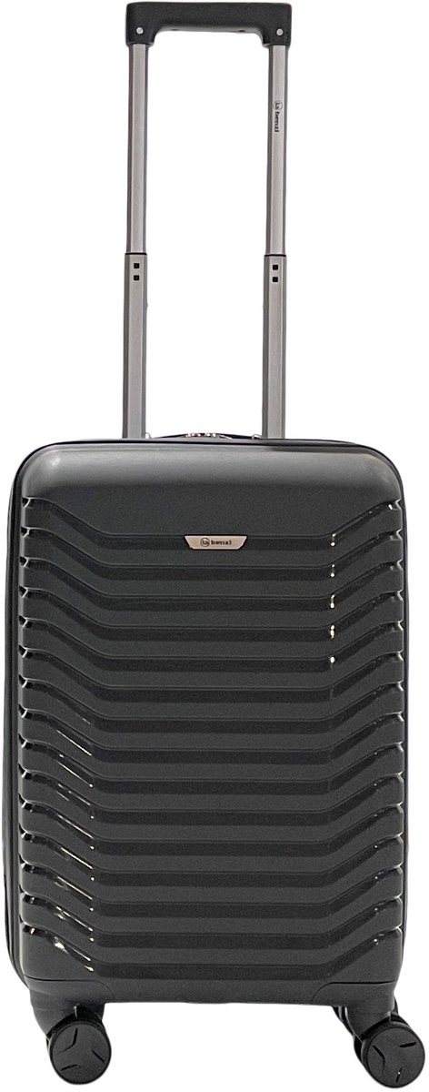Benzi Pias Handbagage Koffer 55 cm - 30 liter - 55x34x19 cm - Antraciet Blauw