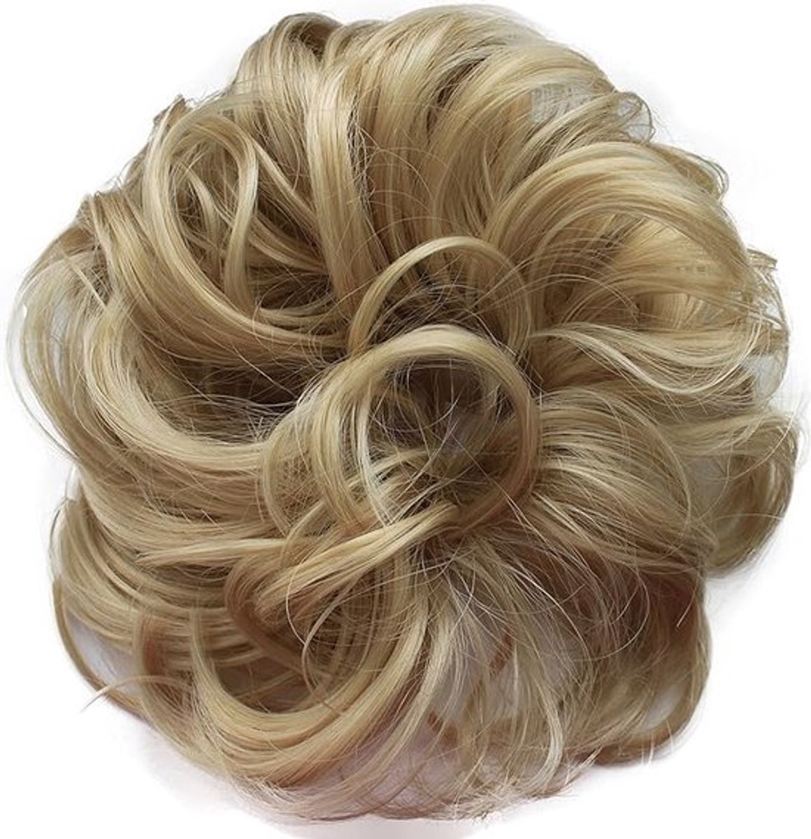 Jumada's - Haarextension - Haarwokkel - Messy bun - blond - 27h613