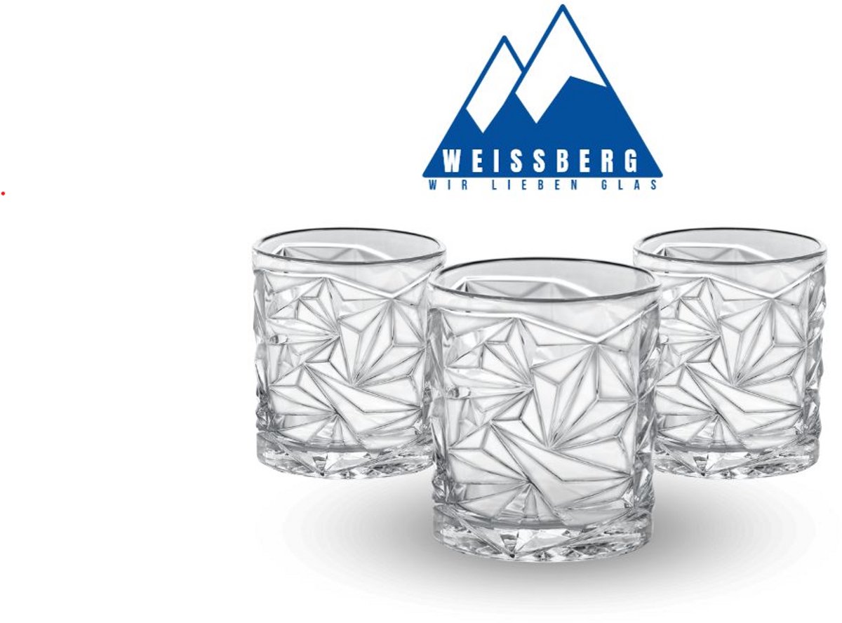 Weisberg Quinn – Drinkglas – Whisky Glas – Set van 3 stuks – 300ml
