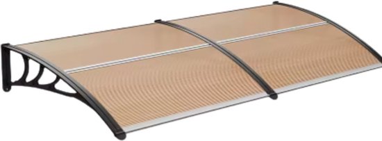 Deurluifel,Luifel voor huisdeur Overkapping,Afdak voor voordeur,huisdeurluifel,lessenaarsafdak van 2.5 mm dik polycarbonaat,60/80/ 100/120/150cm Breedte Optioneel,Uv-bescherming (60x110cm/24x43