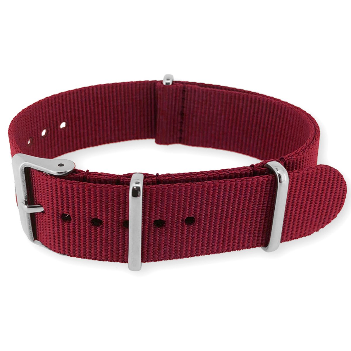 NATO Horlogeband G10 Military Nylon Strap - Original NATOS.com® - Bordeauxrood 18mm