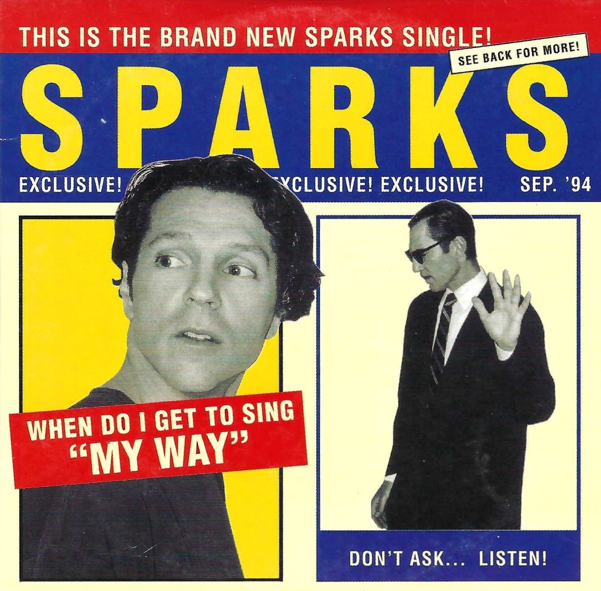 When do I get to sing "My way" 2 tracks CARD SLEEVE