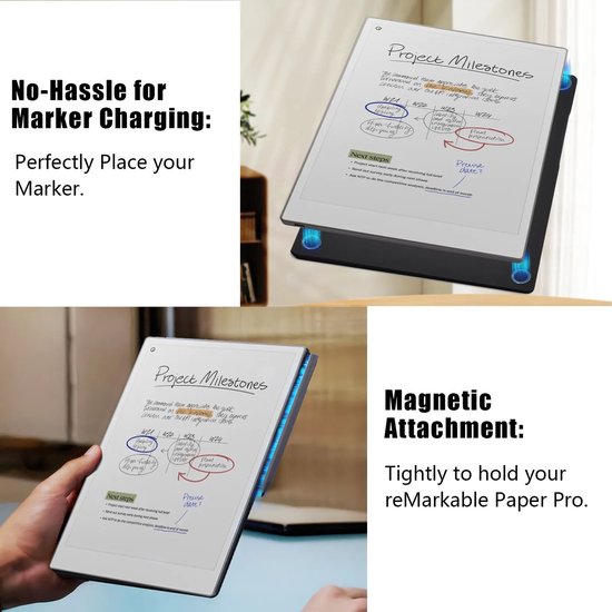 reMarkable Paper Pro met Marker Plus en Zwarte Magnetische Hoes - digitaal notitieblok van Merkloos — afbeelding 4