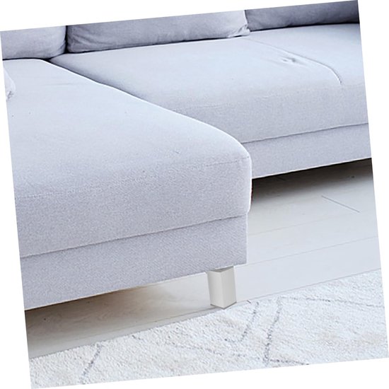 Set van 4 verstelbare stalen meubelpoten voor tv-standaard, salontafel, dressoir, bank, stoel, conisch ontwerp met schroeven, 14 inch hoogte, kantelfunctie inbegrepen
