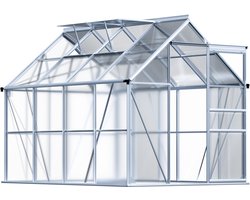 Gardebruk Tuinkas – Aluminium 4.8m² incl dakraam 250x190cm – Regengoot Met Afvoer Gardebruk Tuinkas – Aluminium 4.8m² incl dakraam 250x190cm – Regengoot Met Afvoer