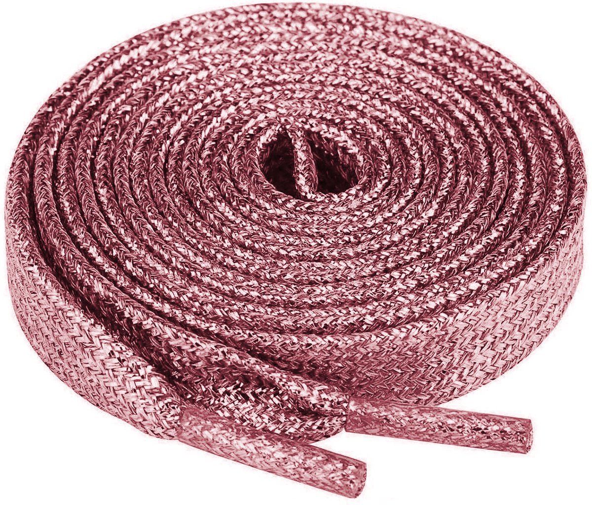 The Kicks Don Glitter Veters voor sneakers - Roze - Plat 110CM