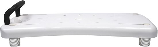 Badplank Badkuipzitje - Lichtgewicht Zitbank 70cm met Anti-Slip en Maximaal 150kg Draagvermogen, Zwarte leuning van Merkloos — afbeelding 3