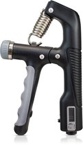 Verstelbare Handtrainer - 10 tot 100 KG - Digitale Handknijper - Fitness Vingertrainer - Grip Trainer - Zwart