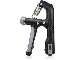 Verstelbare Handtrainer - 10 tot 100 KG - Digitale Handknijper - Fitness Vingertrainer - Grip Trainer - Zwart