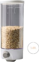 Dirply Biscuit Tin Argent - Capacité de 2,5 litres - Boîte de rangement pour biscottes - Canette de biscottes