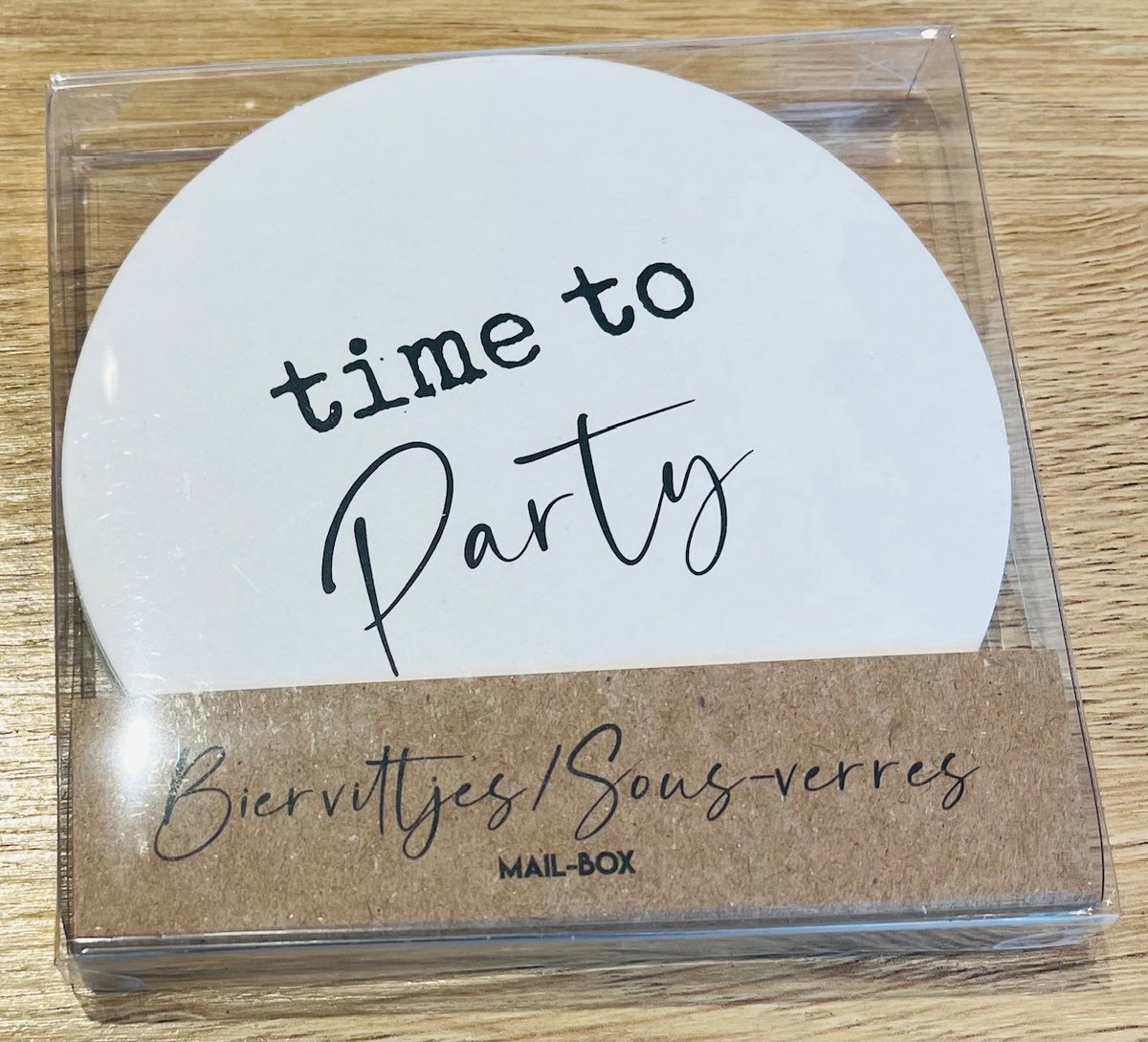 Bierviltjes set van 10 stuks Time to party