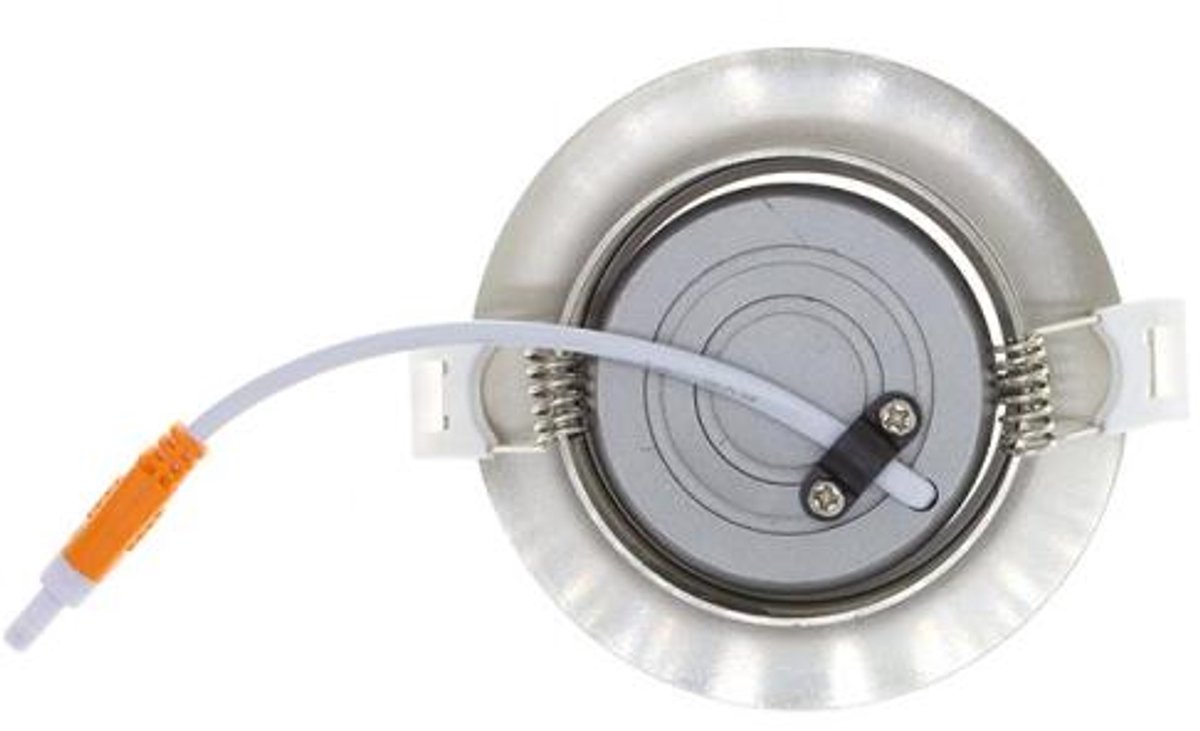 Inbouwspot - 6W Dim to Warm Zilver - Geborsteld IP44