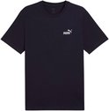 Donkerblauwe PUMA T-shirt met klein wit PUMA-logo op de borst.