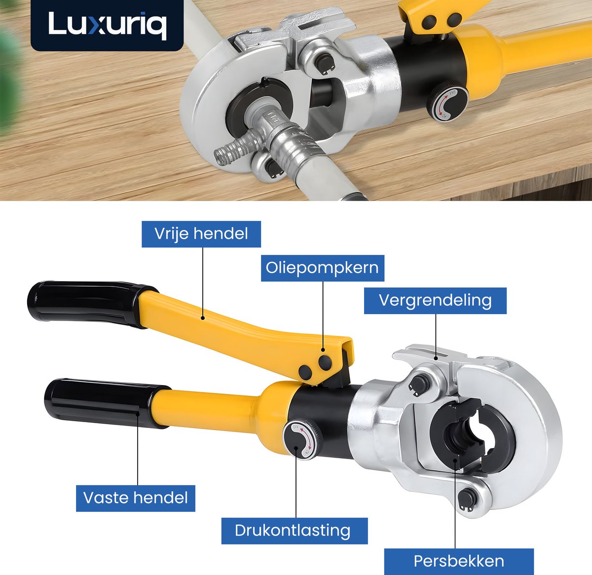 Perstang voor 5 lagen-buis met bekken U en TH profil 16,20,25/6,32 mm