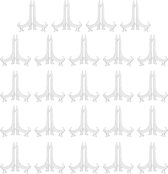 Support D'assiette Carré En Acrylique Transparent, Lot De 2