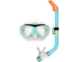 Waimea Duikbril met Snorkel - Kinderen - Blauw - Waterafvoerventiel