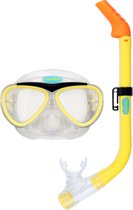 Waimea Duikbril met Snorkel - Kinderen - Geel - Lens Gehard Glas