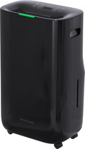 Bol.com Luchtontvochtiger en Luchtreiniger - 20L- HEPA filter - 320W - Zwart- Vivid Green aanbieding