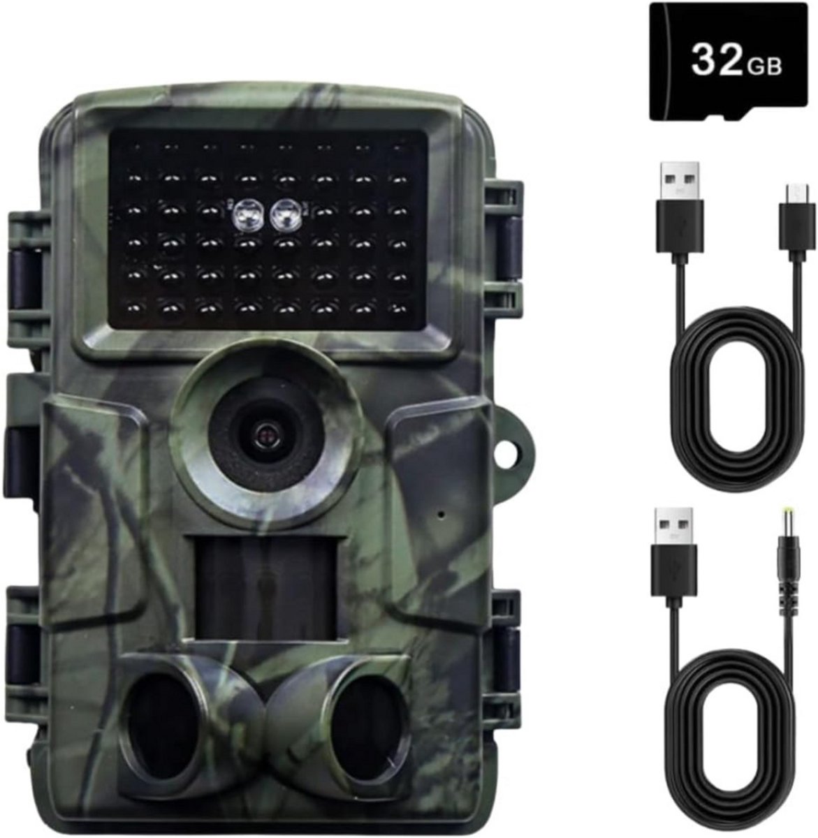 CRLYN® Wildcamera met Nachtzicht - Buitencamera voor Buiten - Waterdicht - Wifi - 4K - Groen