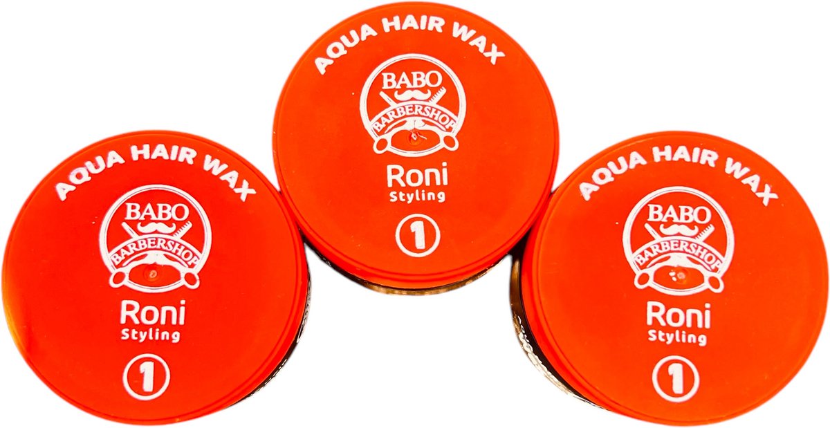 3 Stuks BABO Aqua Hair Wax Roni 150ml