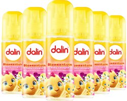 Dalin Baby Cologne, 6 x 150 ml, Frisse en Zachte Geur voor de Gevoelige Babyhuid - Bloementuin
