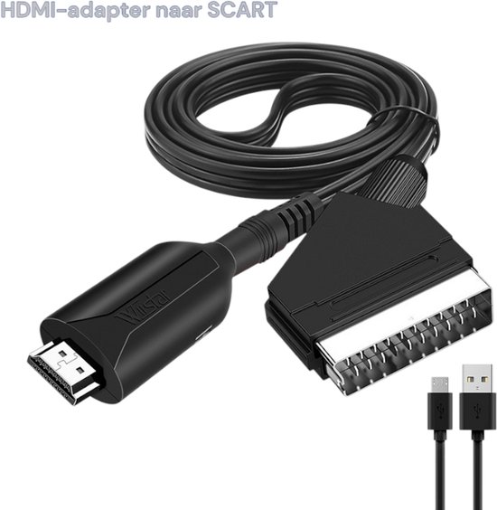 Vegana Scart naar HDMI kabel, adapter, all in one scart naar HDMI converter, Full HB, 1080P/720P video/audio converter voor HDTV, STB, VHS, Xbox, PS3, Sky, dvd, blu ray, enz Vegana Scart naar HDMI kabel, adapter, all in one scart naar HDMI converter, Full HB, 1080P/720P video/audio converter voor HDTV, STB, VHS, Xbox, PS3, Sky, dvd, blu ray, enz