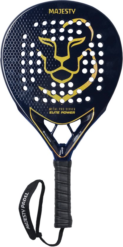Majesty Padel Elite Power Yellow Gold Limited Edition Padel Racket 12K carbon Pro EVA