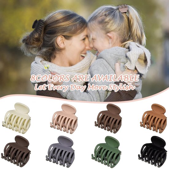Haarspeld, groot, 13 cm, haarspeld, antislip, voor dames, klauwclip, haarclip, extra grote haarklemmen voor dik haar, lang haar