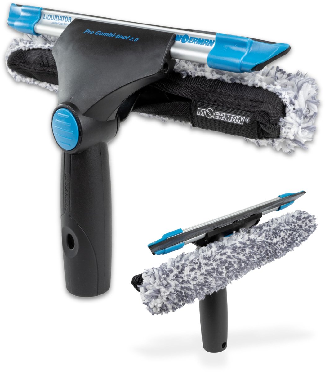 Goedkoopste Vero Shine Raamwisser met Inwasser (25cm), Ramenwasser en Raamtrekker om te wassen en drogen