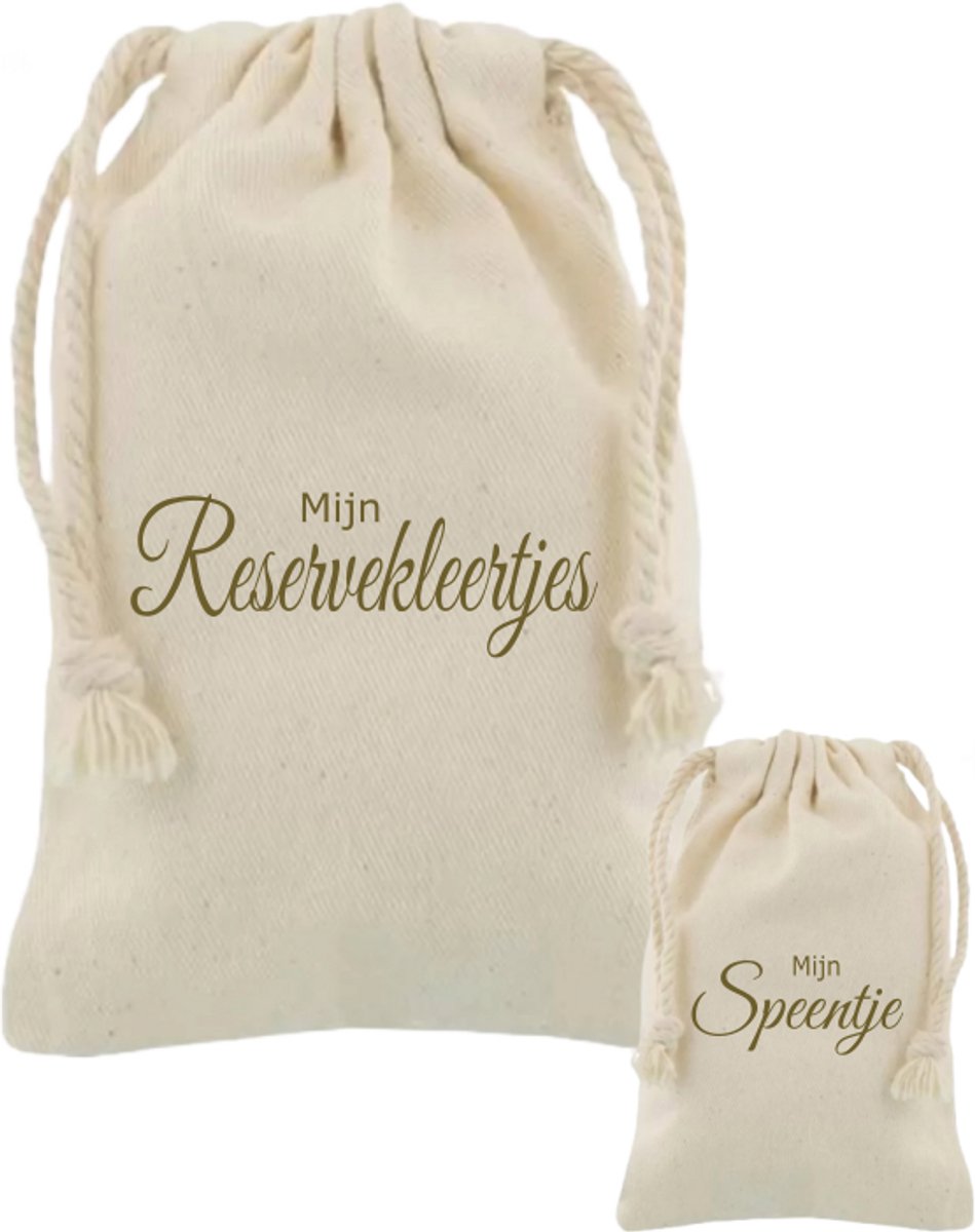 Goedkoopste Bewaar meeneem zakje mijn reserve kleding mijn reservekleertjes mijn speentje - kinderopvang