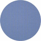 MixMamas Gecoat rond tafelkleed Ruitje d-blauw 140cm