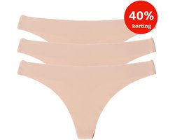 SUPERZACHT! Naadlooze Strings Voor Dames| 3-pack Beige/Lichte Huidskleur (Maat L) | Onzichtbaar onder de strakste kleding | Superzacht, sexy en comfortabel | The Oh Collective SUPERZACHT! Naadlooze Strings Voor Dames| 3-pack Beige/Lichte Huidskleur (Maat L) | Onzichtbaar onder de strakste kleding | Superzacht, sexy en comfortabel | The Oh Collective