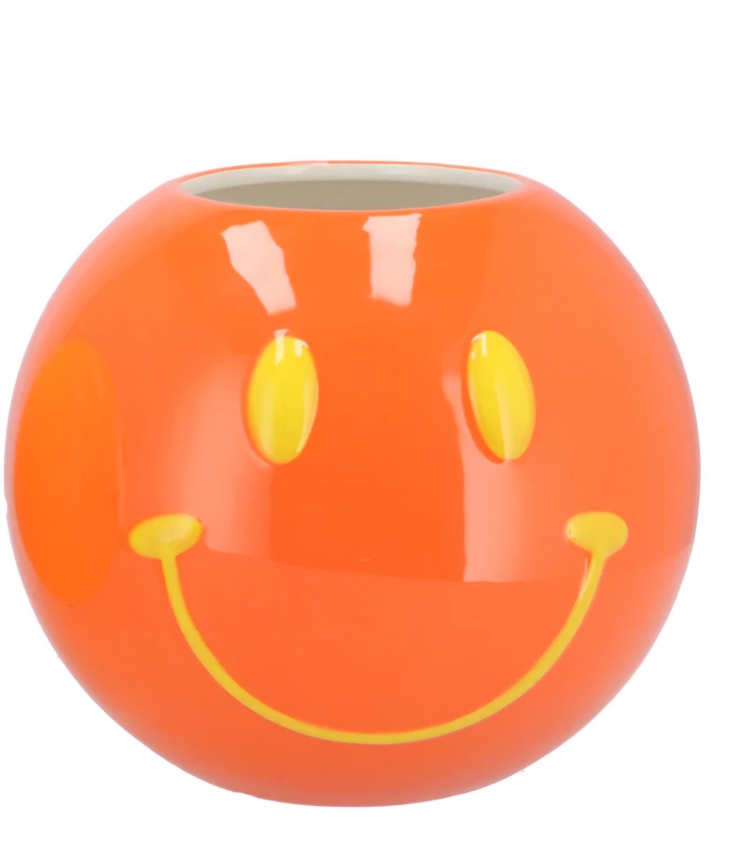 Daan-Kromhout Smiley dutch orange vaas 21x21x18cm Oranje