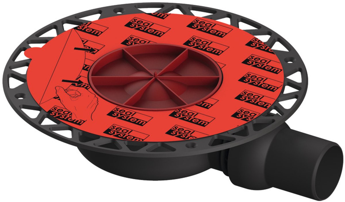 TECEdrainpoint S afvoer, supervlak, met Seal System universele flens, DN 50, zonder toevoer, 3601404
