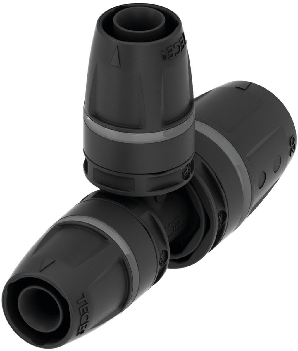 TECE TECElogo-Push T-stuk verlopend, PPSU, afmeting 25 x 20 x 25, 8711010